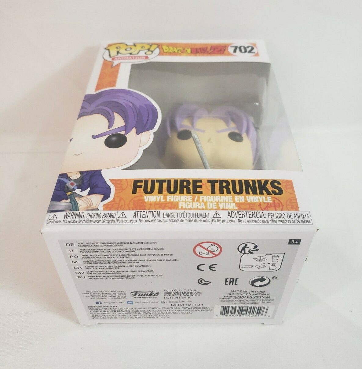 Funko Pop Dragon Ball Z- Trunks Do Futuro - Funko Animatio - #702