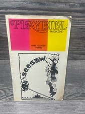 SEESAW, AUGUST 1973, BROADWAY PLAYBILL