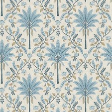 Image of Palm Trees Tropical Botanical Wallpaper 13751 Blue Exotic Leaf Holden Geometric
