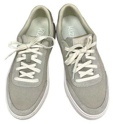 Unisex Kizik Prague Shoes Grey Relaxed Everyday Sneakers Sz M 7/ W 8.5 New