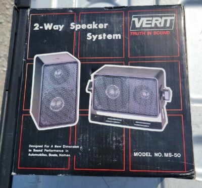 Verit Mod Verit Model # MS50 2 Way Speaker System NOS | eBay