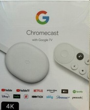 Google Chromecast with Google TV 4K UHD Media Streamer Google Chromecast with Google TV 4K UHD Media Streamer
