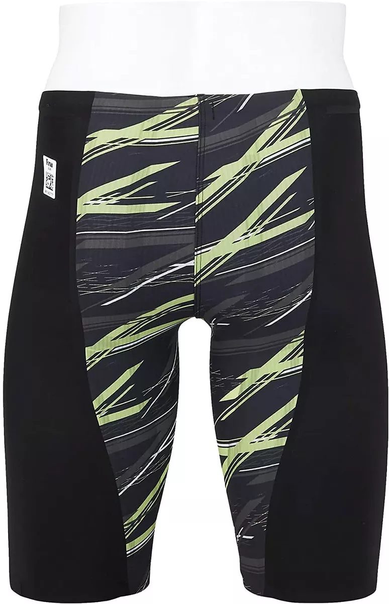MIZUNO Swimsuit Men GX SONIC NEO AG FINA N2MB2006 Black Neo Lime