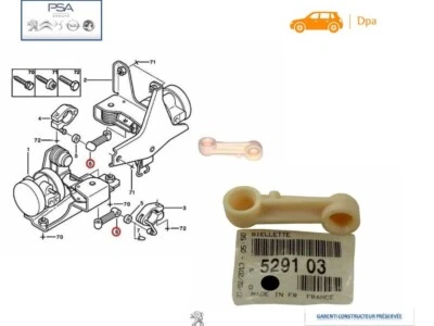 PSA PEUGEOT CITROEN (PIÈCE D'ORIGINE AUTHENTIQUE) 1x Biellette de correcteur de hauteur Citroën Xantia 529103 d'origine