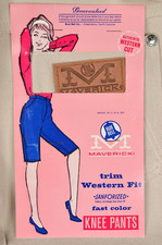 Vintage 1970s Maverick Knee Pants Girls 10 Beige Deadstock Blue Bell Western NWT