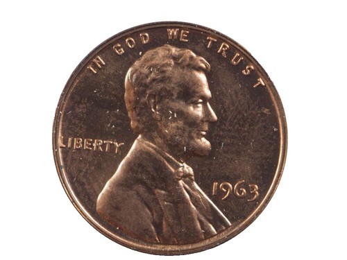 1963-D Lincoln Memorial Cent - RED GEM BU UNCIRCULATED - Free