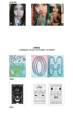 NEWJEANS [OMG] 1st Single Album MESSAGE CARD HYEIN Ver CD+Foto