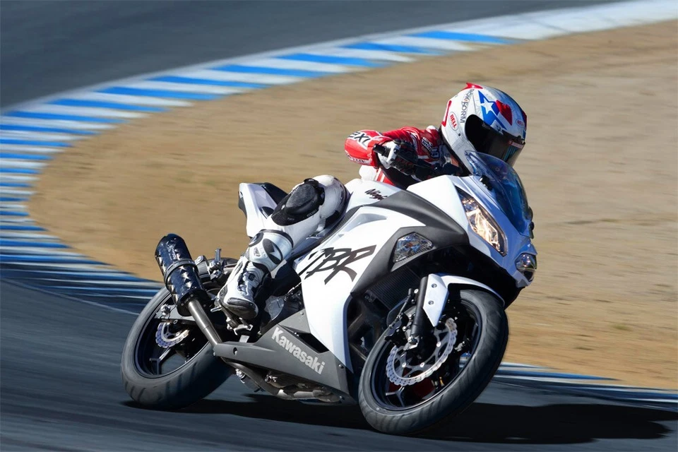 Ninja 300 Two Brothers 2013-2017 fibra de carbono escape completo negro Kawasaki 2014 Foto 2 de 4