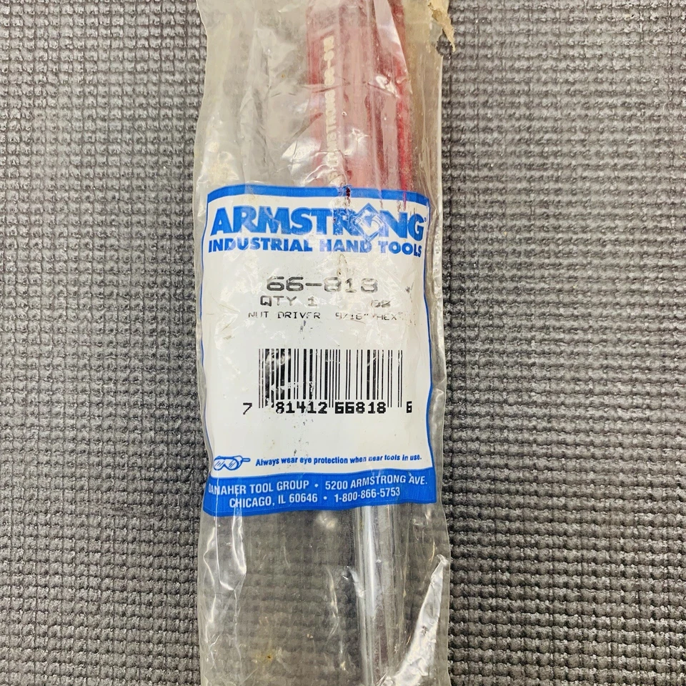 ARMSTRONG Hand Tools Hollow 9/16" Nutdriver-Hex 66-818 - Image 3 of 4