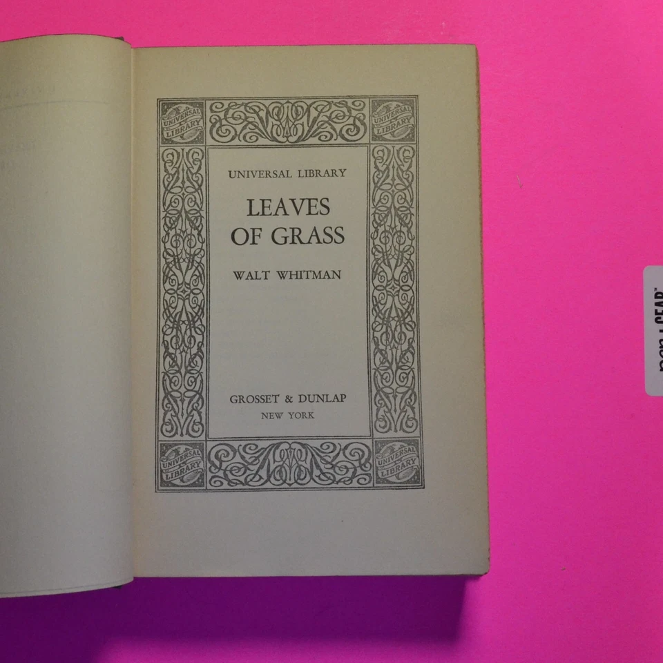 Винтажные листья травы (1850–1881) Walt Whitman Universal Library HC/DJ - Изображение 4 из 4