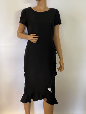 Shomi by Mille shot % 100 silk black dress size 4 small