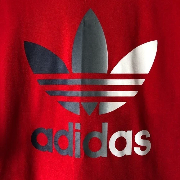 Adidas red and grey shirt cheap