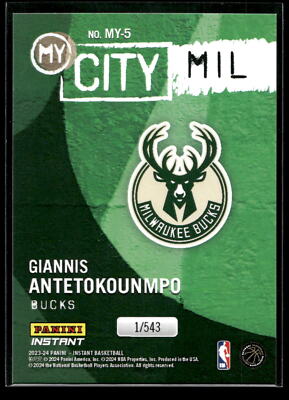 2023-24 Panini Instant Basketball - NBA MY CITY 1/543 SP 2023-24 Panini Instant Basketball - NBA MY CITY 1/543 SP