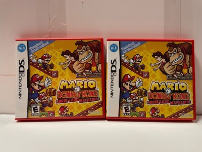 Two Mario vs. Donkey Kong: Mini-Land Mayhem (Nintendo DS, 2010) plus manuals!