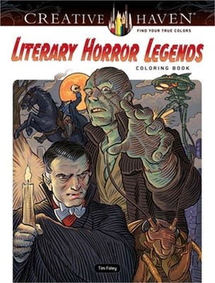 Creative Haven Literary Horror Legends Coloring Book (Paperback or Softback)