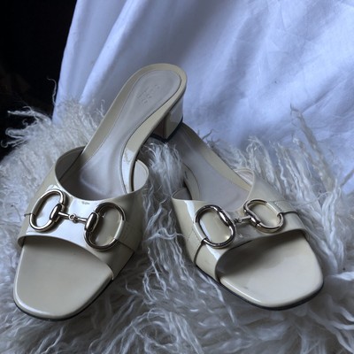 gucci cream sandals