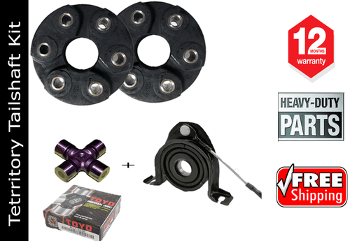 Tailshaft Coupling + Uni Joint + Center Bearing for Ford Territory SX SY 2004-11 - Picture 4 of 5