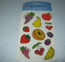 Mrs Grossman's  - Stickers Autocollants - Fruit Assortment - New - From 2009