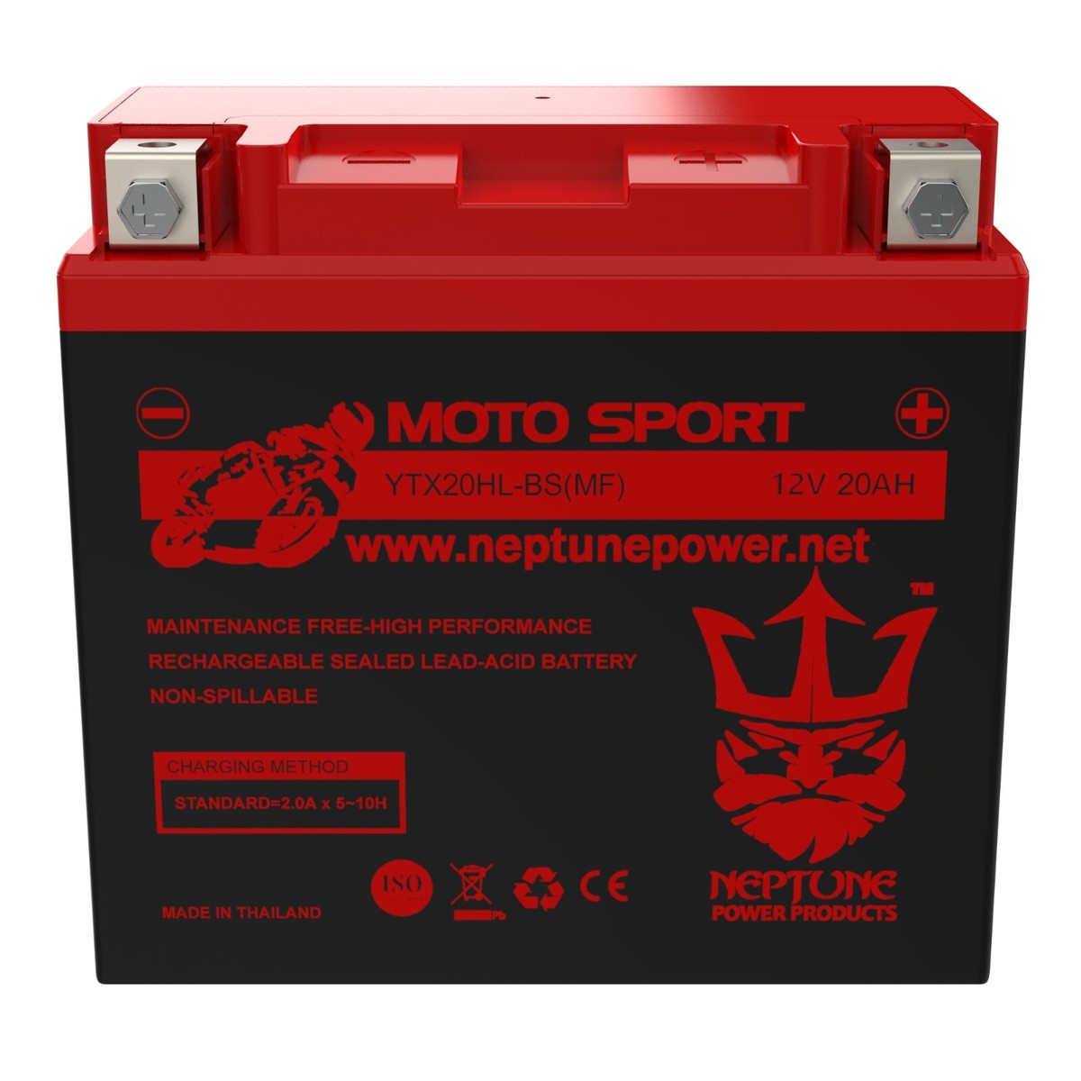 Intact Motorcycle Battery YTX20L-BS YTX20HL-BS HVT Heavy Duty Sealed Activated