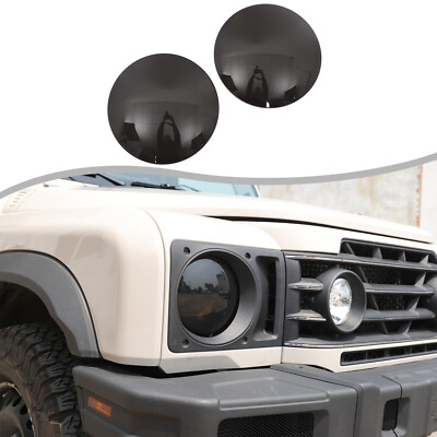 Geräucherte Black Front Headlamp Schalenabdeckung für Ineos Grenadier 2020+
