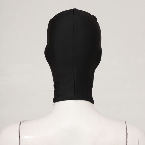 Adult Headgear Elastic Balaclava Hoods Cosplay Motorcycle Helmet Lined Black - Picture 22 of 47