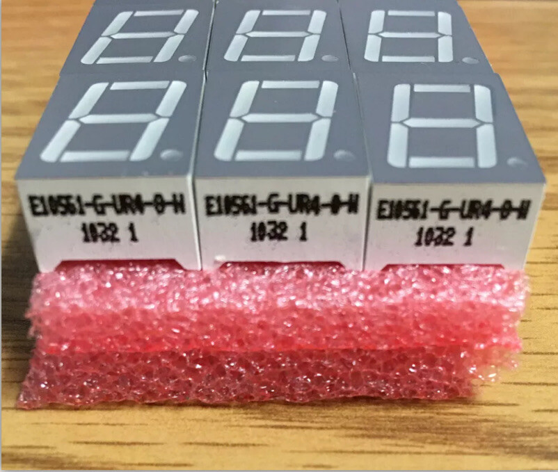 9-PC Lot Toyo LED Red 7 Segment Display E10561-G-UR4-8-W *FREE SHIPPING ...