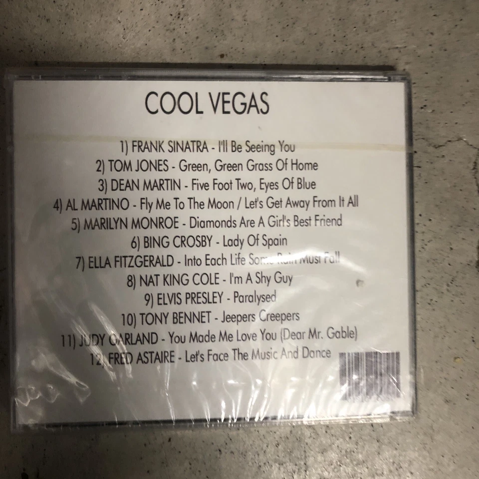 Cool Vegas (CD) FRANK SINATRA TOM JONES DEAN MARTIN BING CROSBY ELVIS PRESLEY VG Foto 2 de 2
