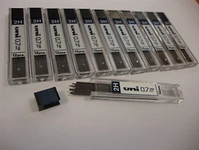 144 x Uni-Ball Mechanical Pencil Refill Leads - 0.7mm 2H - 12 Tubes
