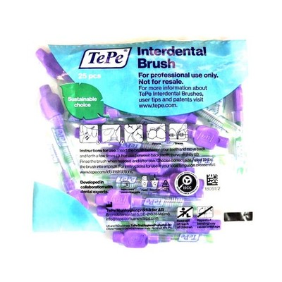 25x TePe Original  Interdentalbürsten 1,1mm lila - Zahnzwischenraumbürsten
