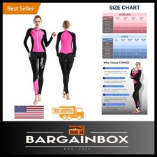 Comfort-Fit Black  Hot Pink Wetsuit - Ultimate Protection for Surfing  Diving