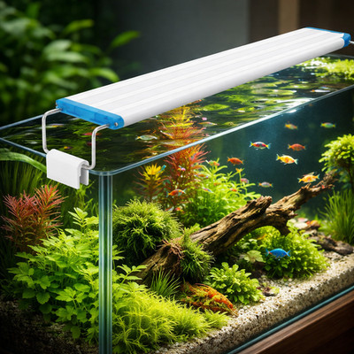 Aquarium LED Light 8W-24W Slim Clip Lamp | Fish Tank Plant Grow Light 18-71cm
