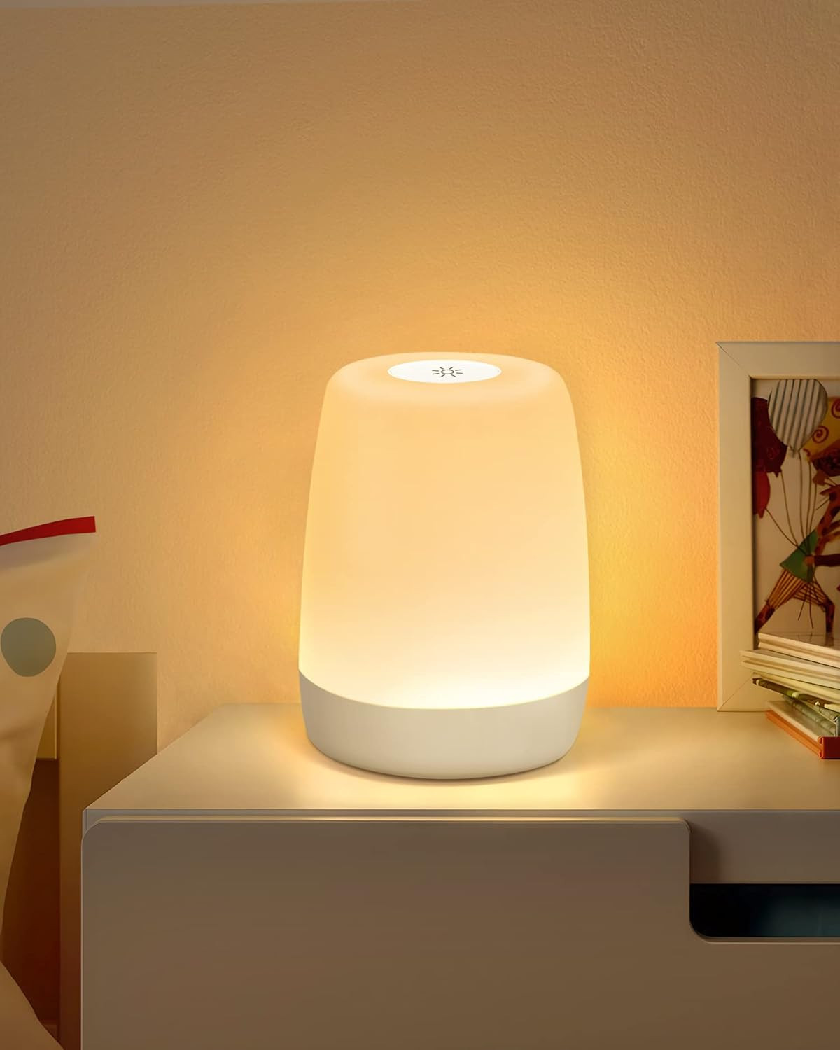 Lampada LED Touch Cameretta | Abat-jour Bambini Dimmerabile USB