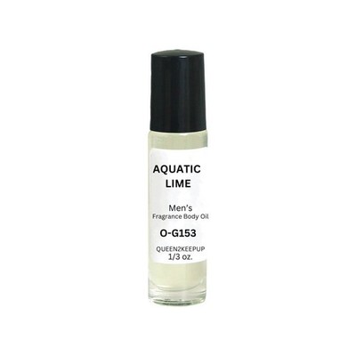 Aquatic Lime (Men) Body Oil 10 ml Fragrance All Natural 1/3 oz Roll-On Scent