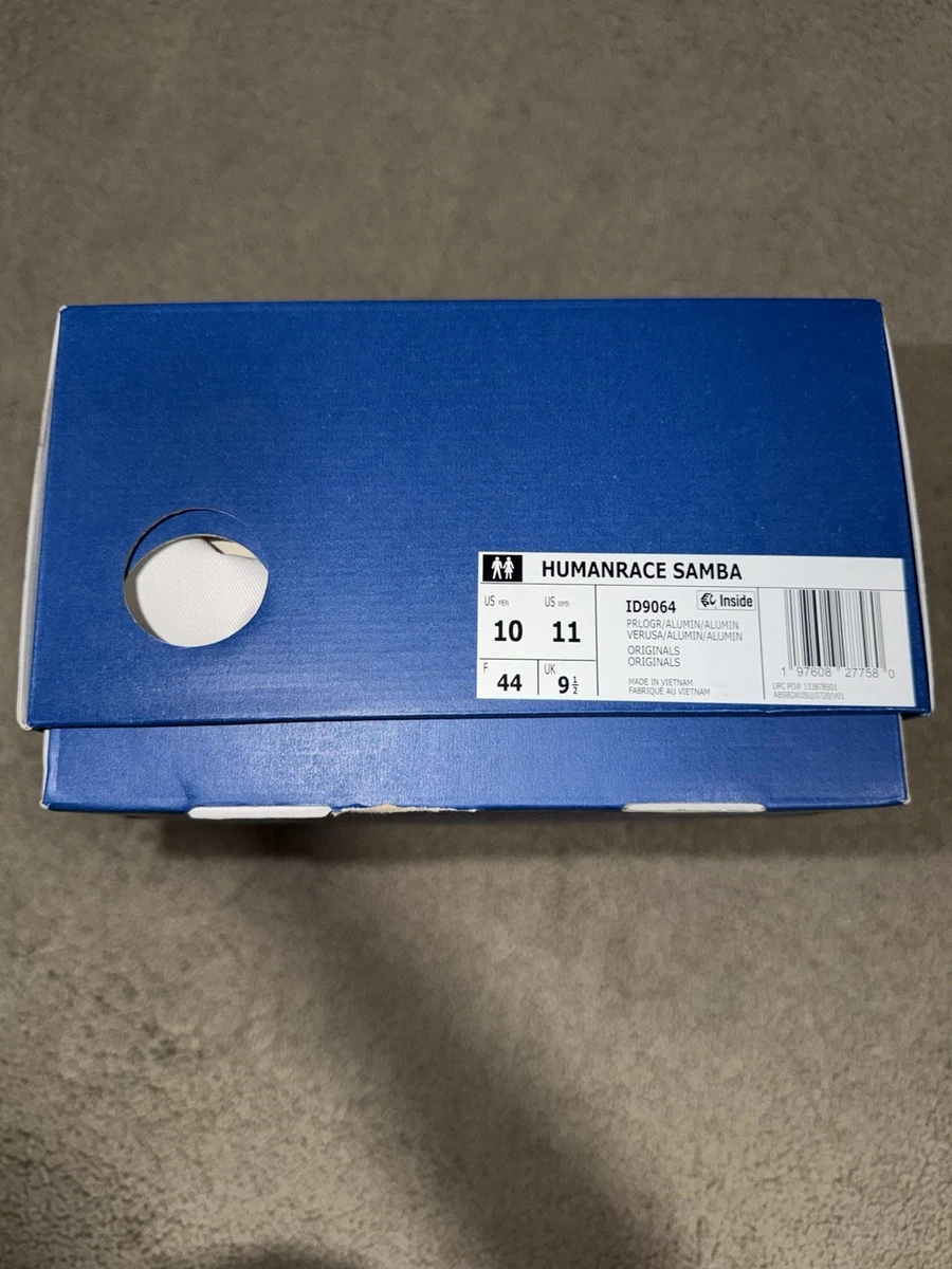 ロー adidas Pharrell x Samba Humanrace White Green Sneaker Men ID9064