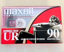 Maxell UR 90 Minute Blank Audio Cassette Tape Normal Bias IEC Type, New  Sealed