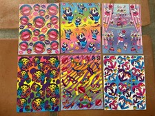 vintage lisa frank sticker sheets s125 s168 s210 s217 s271 s951-02