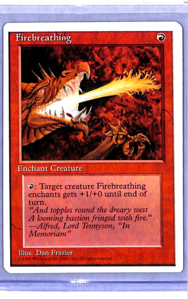 1995 MTG Magic The Gathering 4ED 4th Fourth Edition Vintage Firebreathing
