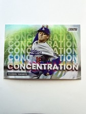 2025 Stadium Club - Concentration - Yoshinobu Yamamoto #C-12 - Dodgers🧢