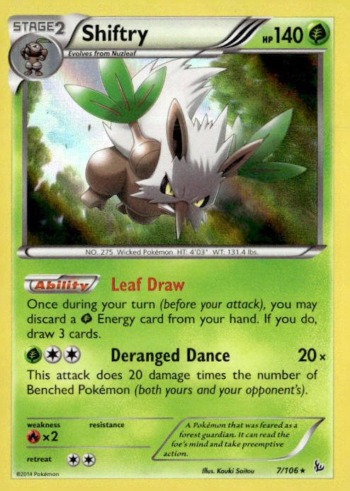 XY - Flashfire #7/106 Shiftry Holo Rare