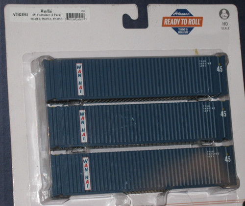 Contenedor intermodal Athearn HO #24561, 45',, Wan Hai | Zustand: New