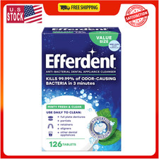 Retainer Cleaning Tablets,Denture Cleaning Tablets f Dental Appliance,126 Count