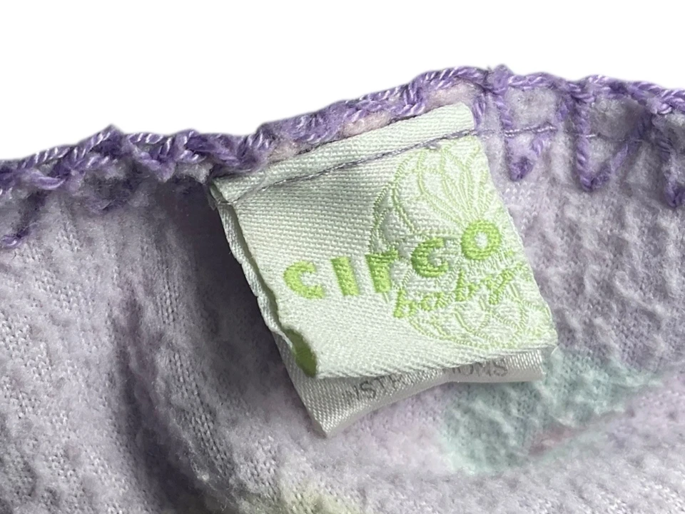 "Manta bebé Circo lavanda polar círculos suaves puntos aprox 30x40""" Foto 4 de 4