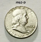 1962-D Franklin Half