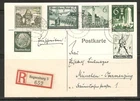 GERMANY Reich, recommended postal stationery 1940, cancel Regensburg, very nice!