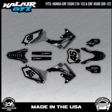 Kalair GFX Graphics Kit for CRF250R 2010-13 and CRF450R 2009-2012 Division-Smoke