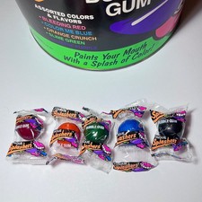 Vintage 1990s Tongue Splashers 5 Bubble Gum Balls NOS Collection / Nostalgia