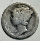 1921 Mercury Dime AG Average circulated