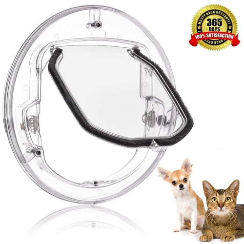 Cat Flap Door 4 Way Locking Cat Doors YOUTHINK Small Pet Door For Cats Small - Picture 4 of 10