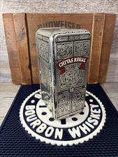Vintage Metal Tin Chivas Regal Scotch Whiskey 12 Year 750 ML Carry Box