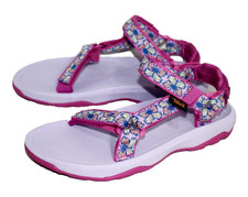 TEVA Hurricane XLT2 Kids Sport Sandals Size 1 Lavender Pink Butterflies 1019390C